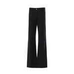 Old Money Lyocell Blend Slim Flare Trousers