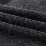 Falda vaquera con bordado de perlas y lavado vintage