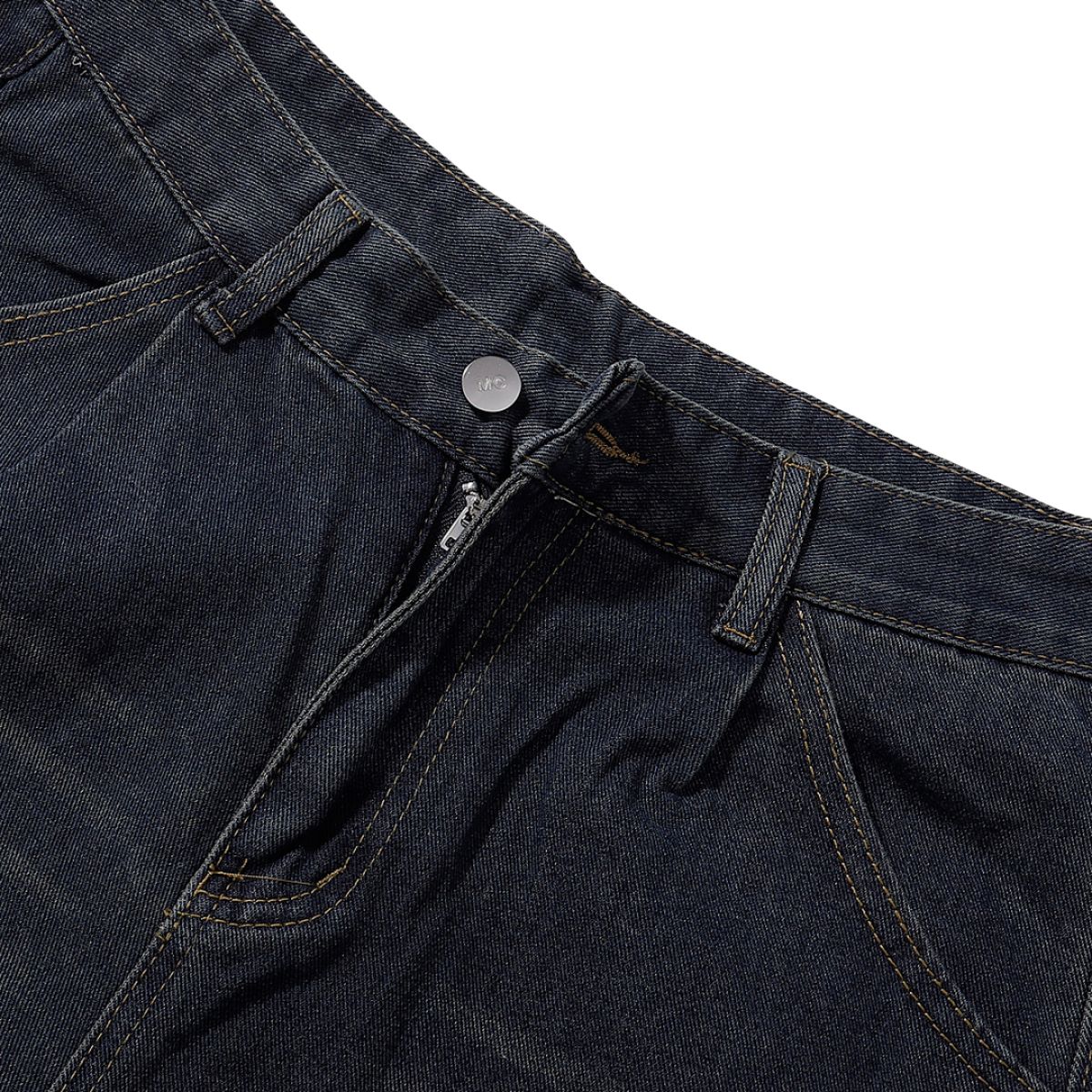 Bermudas con lavado vintage y salpicaduras de tinta