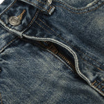 Men's Distressed Gradient Washed Denim Pants Loose Punk Street