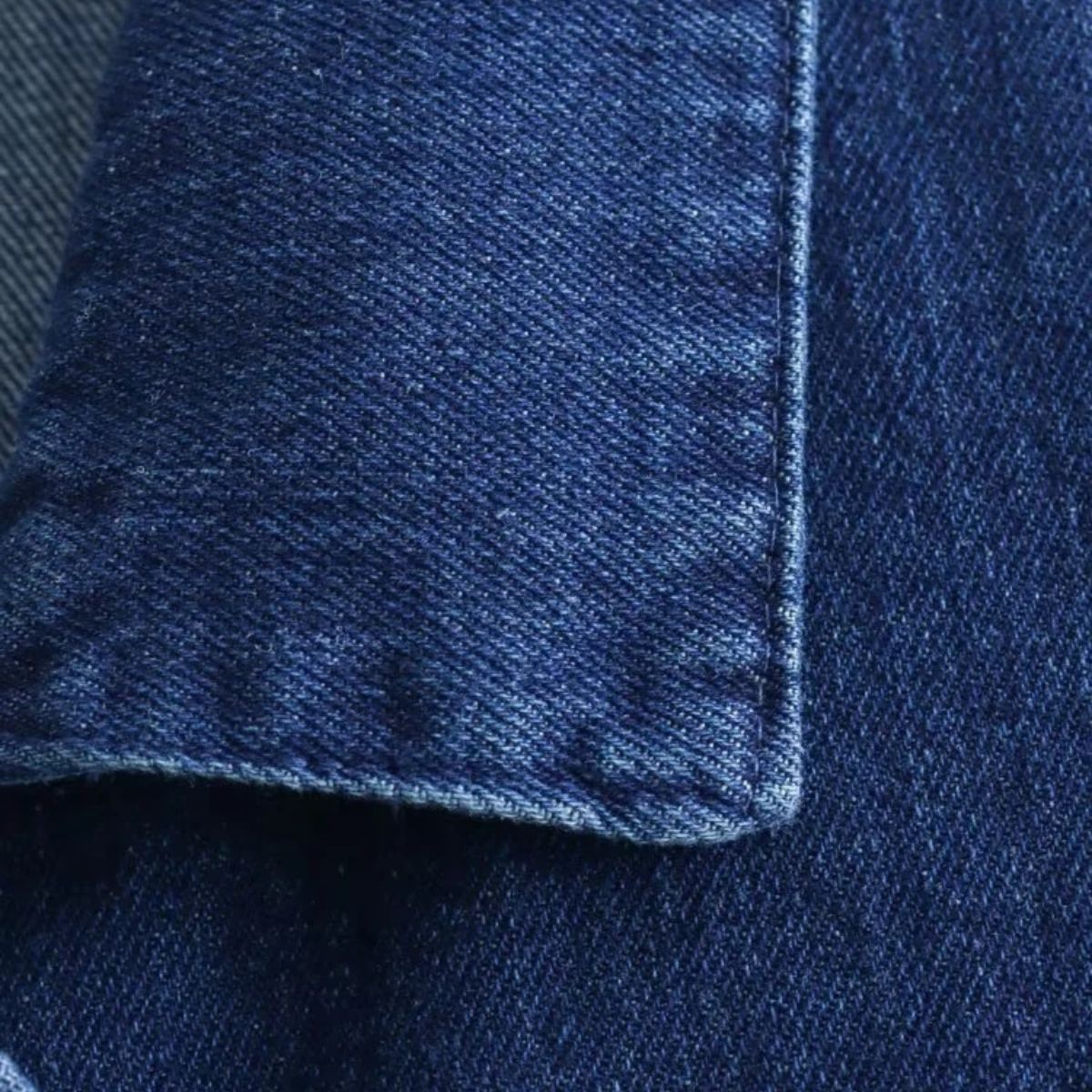 Women's Lapel Long-sleeved Lace-up Washed Denim Shirt