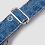 Floral Print A-Line Denim Midi Dress