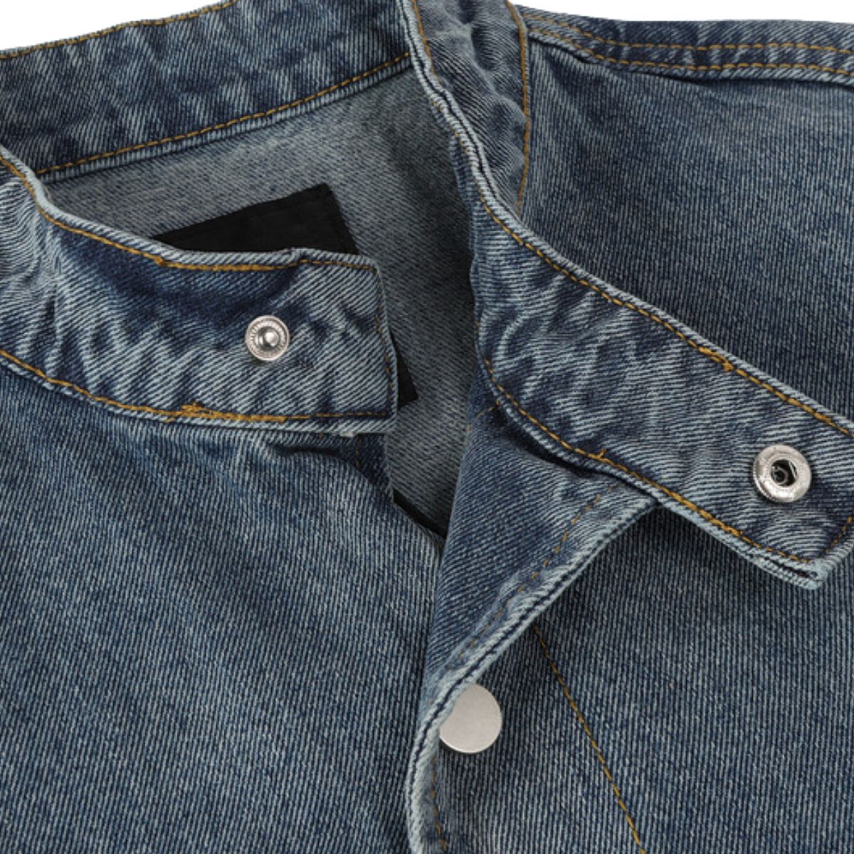 Heavy Washed Distressed Retro Simple Casual Denim Jacket