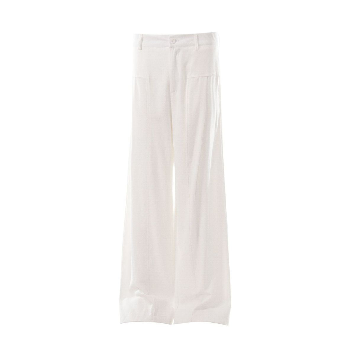 Old Money Cotton Linen Wide Leg Trousers
