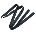 Falda vaquera con bordado de perlas y lavado vintage