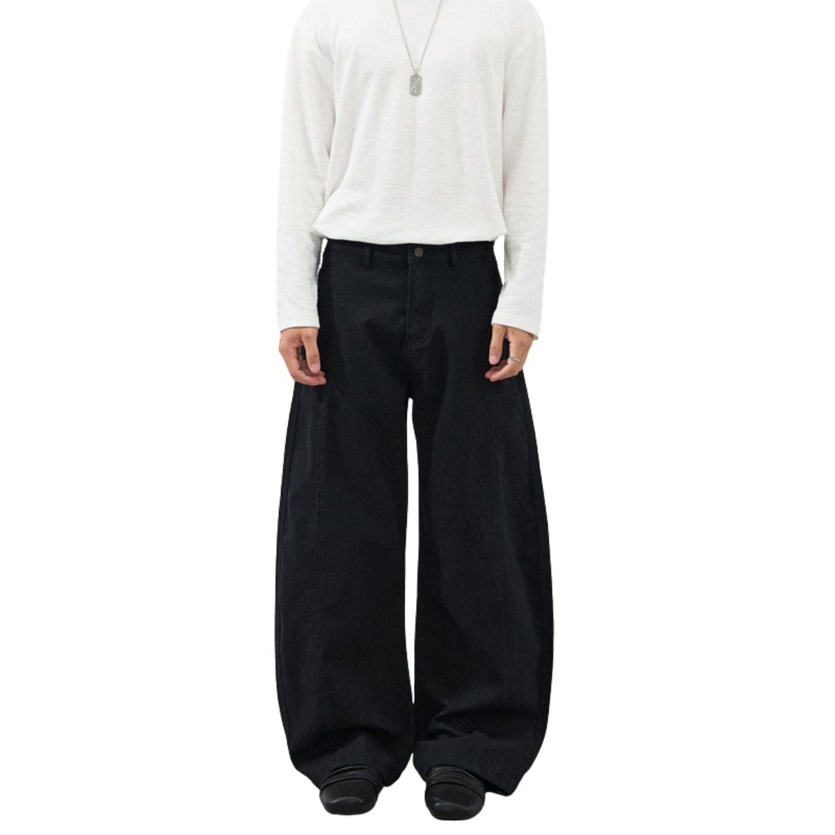 Seam‑Panel Balloon Wide Leg Trousers