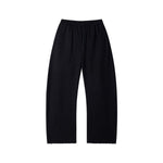 Heavyweight Washed Slit‑Destroyed Curved Wide Leg Pants