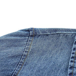 Women's Loose Casual Denim Shirt Peter Pan collar