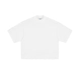 Relaxed Drop Shoulder Rib Hem BF Fit Casual Tee