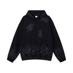 Heavy Washed Paint‑Splatter Destroyed Hoodie