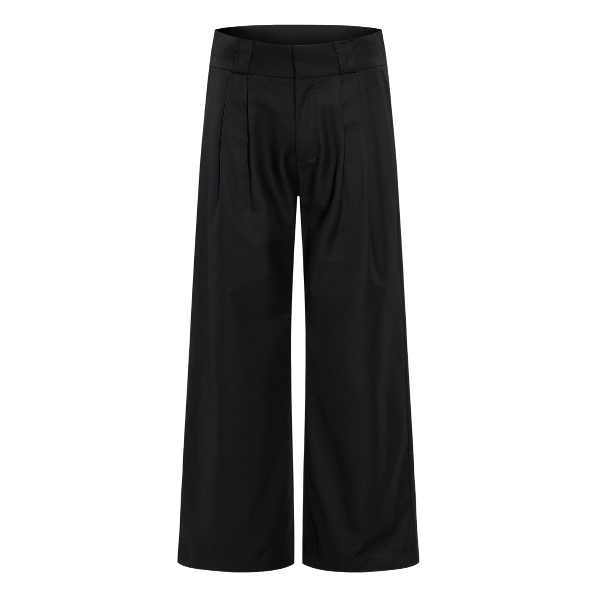 Vintage High Street Pleated Wide-Leg Draped Trousers