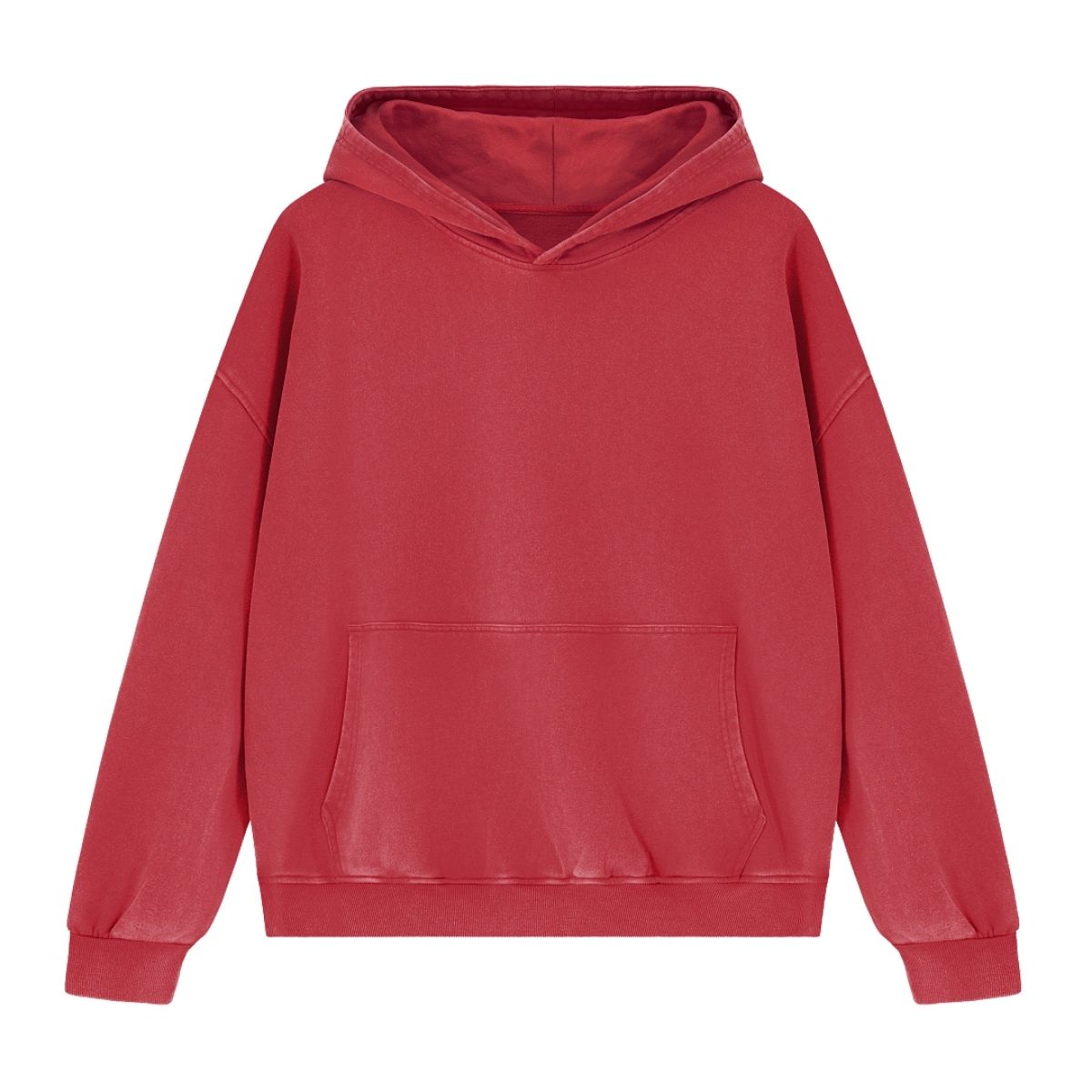 Cotton Heavyweight Washed Distressed Terry Hoodie