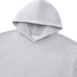 Boxy Flatlock Stitch Fleece Lined Hoodie