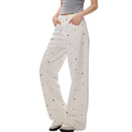 Vintage Rhinestone Straight Leg Jeans