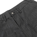 Minimalist Pinstripe Wide-Leg Utility Trousers