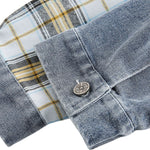 Vintage Distressed Patchwork Denim Jacket