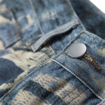 Smoke Rise Straight Leg Repaired & Distressed Jeans