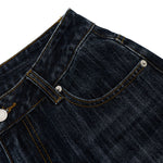 Vintage Slub Denim Wide Leg Jeans