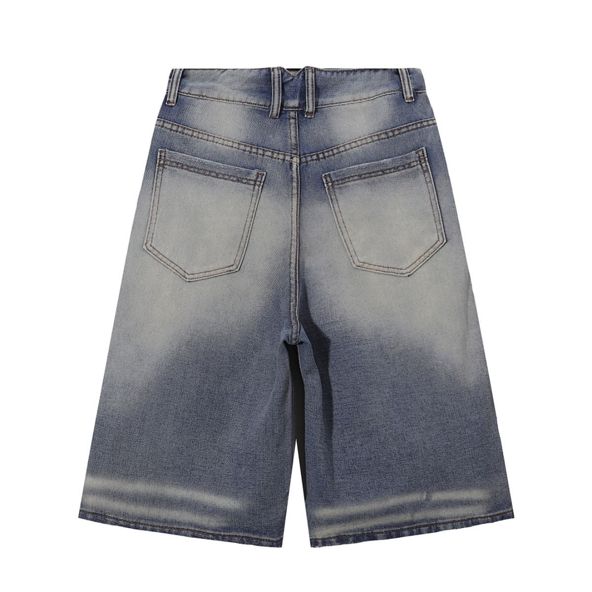 Bermudas con lavado vintage y salpicaduras de tinta