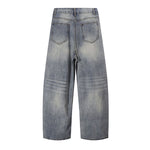 Vintage Slub Denim Barrel Leg Jeans