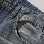 Faded Wash Vintage Relaxed Wide Leg Denim Jeans