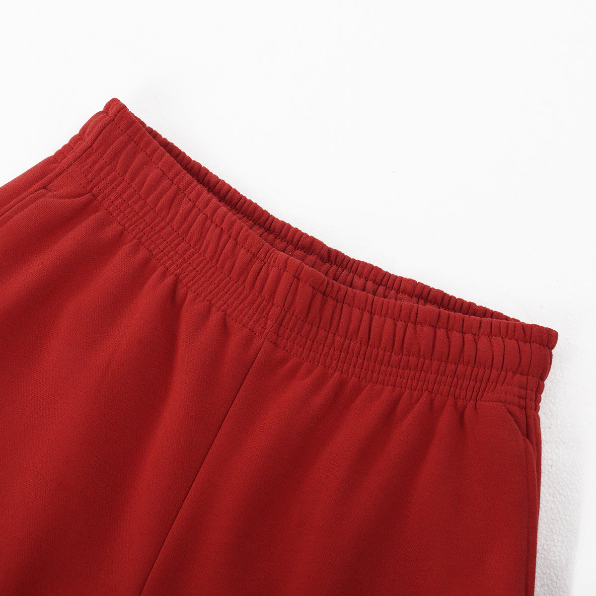 Elastic Drawstring Waist Fleece Jogger Pants