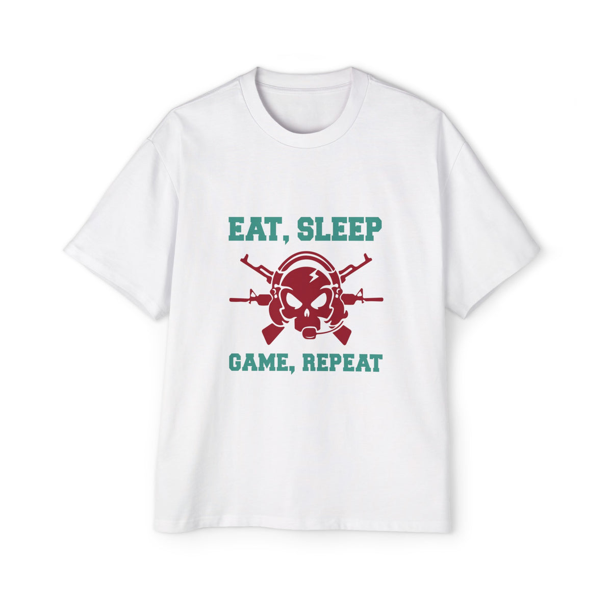 Eat Sleep Game Repeat Graphic Tee-INNBLAC Fashion Apparel