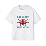 Eat Sleep Game Repeat Graphic Tee-INNBLAC Fashion Apparel