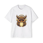 Owl With Headphones Graphic Tee-INNBLAC Fashion Apparel