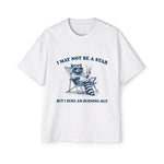 Raccoon On Beach Chair Graphic Tee-INNBLAC Fashion Apparel