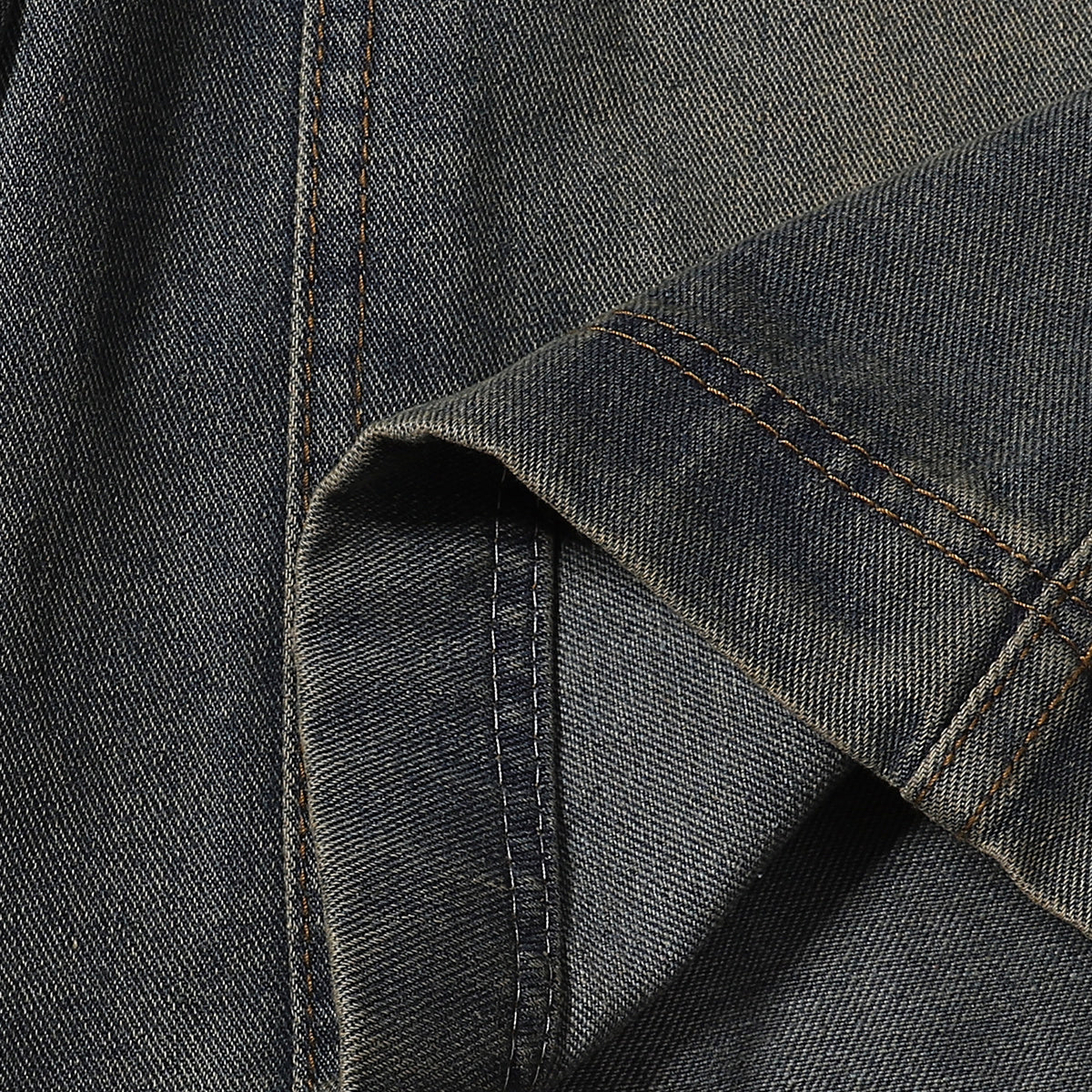 Bermudas vaqueras rasgadas con parches de camuflaje