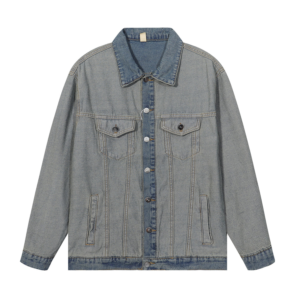 Classic Reverse Denim Trucker Jacket