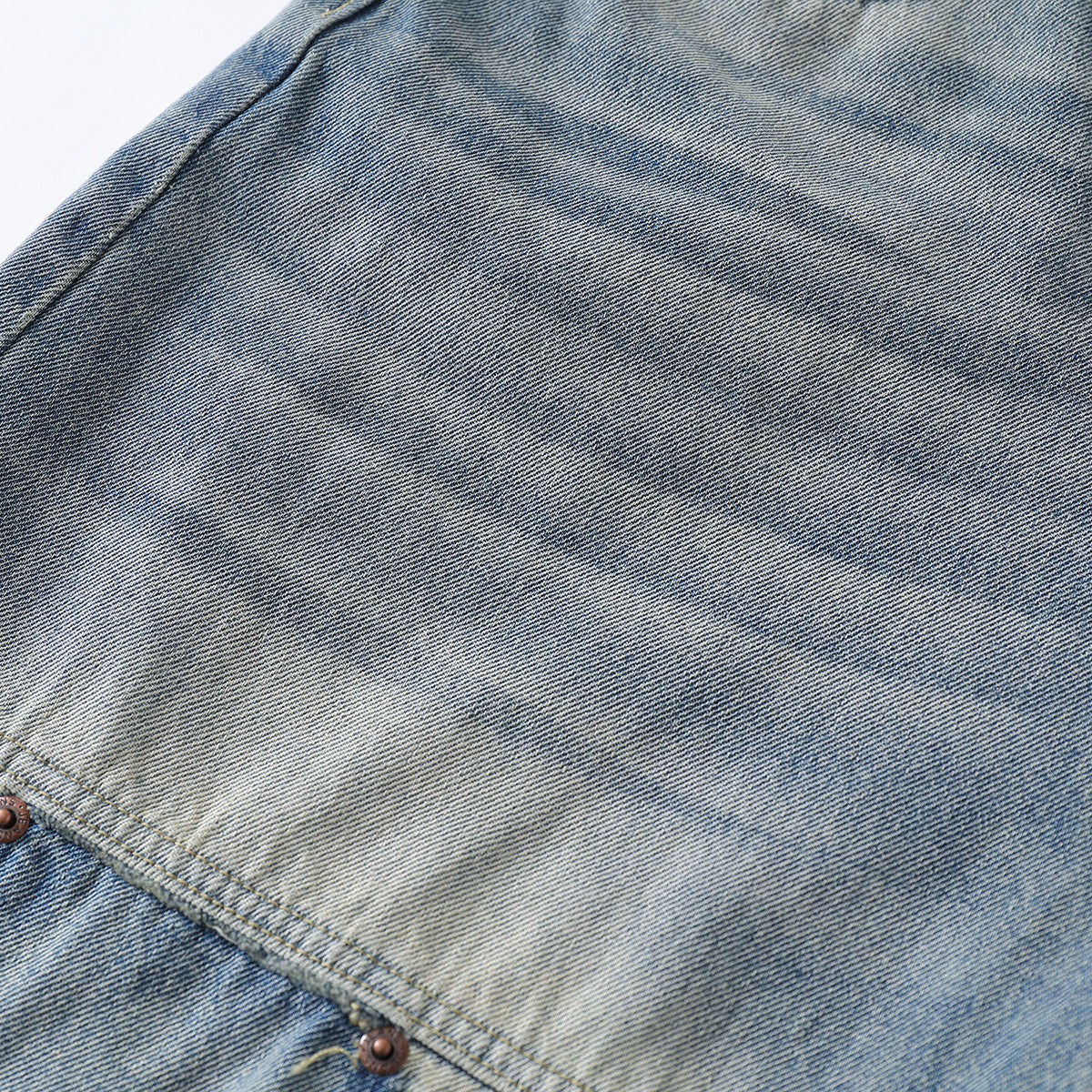 Vintage Wash Straight Leg Denim Bermuda Shorts