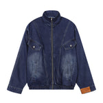 Deconstructed Denim Bomber Jacket