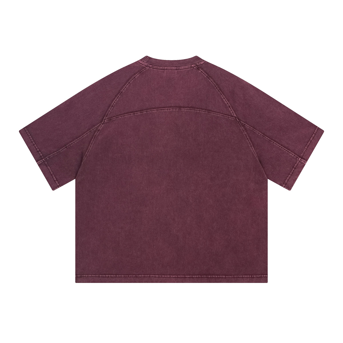 Camiseta vintage de algodón con patchwork lavado de 8.55 oz