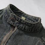 Shorts vaqueros con mariposas bordadas y adornados con perlas