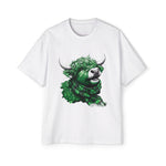 St Patricks Day Highland Cow Graphic Tee-INNBLAC Fashion Apparel