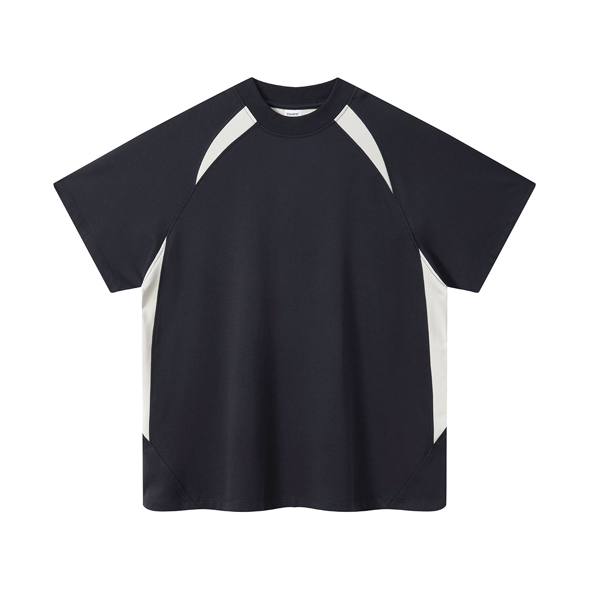 Color Block Oversized Sporty Raglan T-Shirt