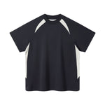 Color Block Oversized Sporty Raglan T-Shirt