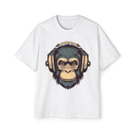 Monkey With Headphones Vintage Graphic Tee-INNBLAC Fashion Apparel