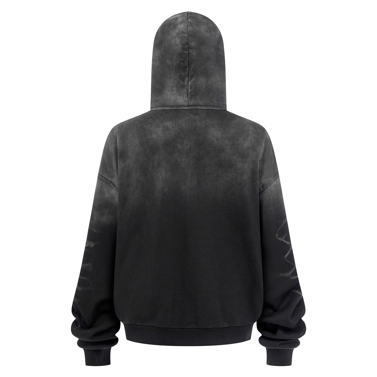 Tiger Stripes Gradient Color Zip Up Hoodie