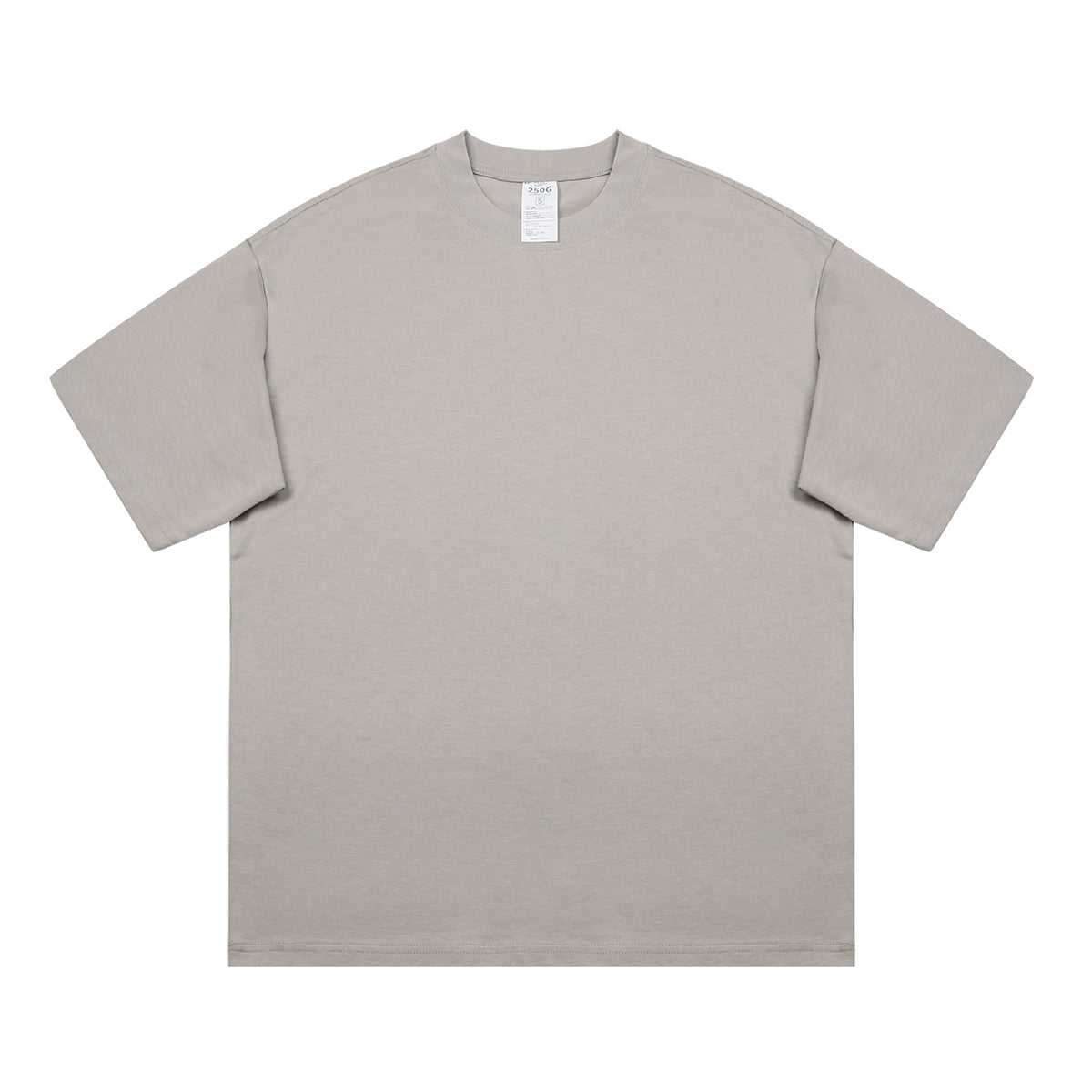Crew Neck Solid Color Cotton Tee 7.5oz