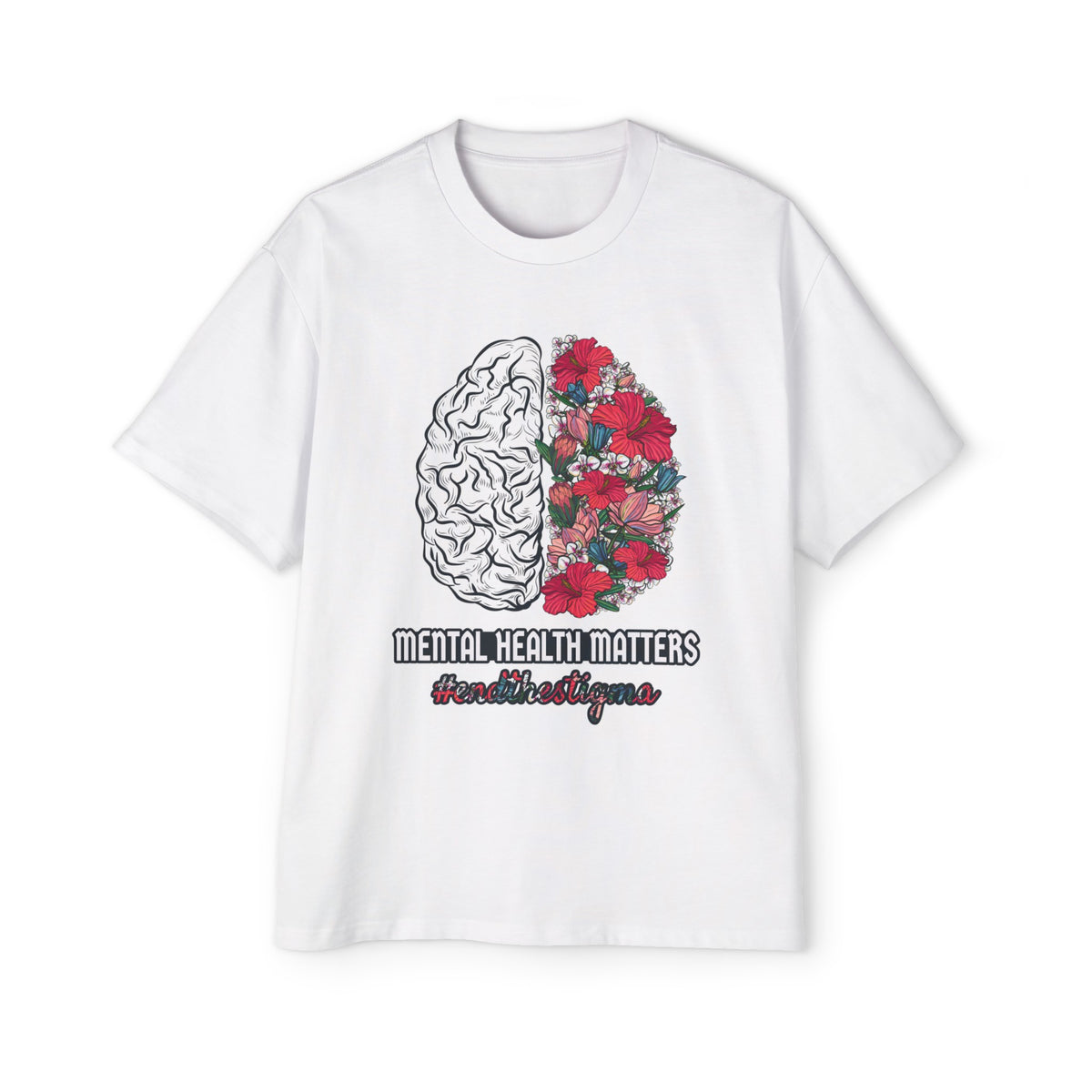 Mental Health Awareness End The Stigma Graphic Tee-INNBLAC Fashion Apparel