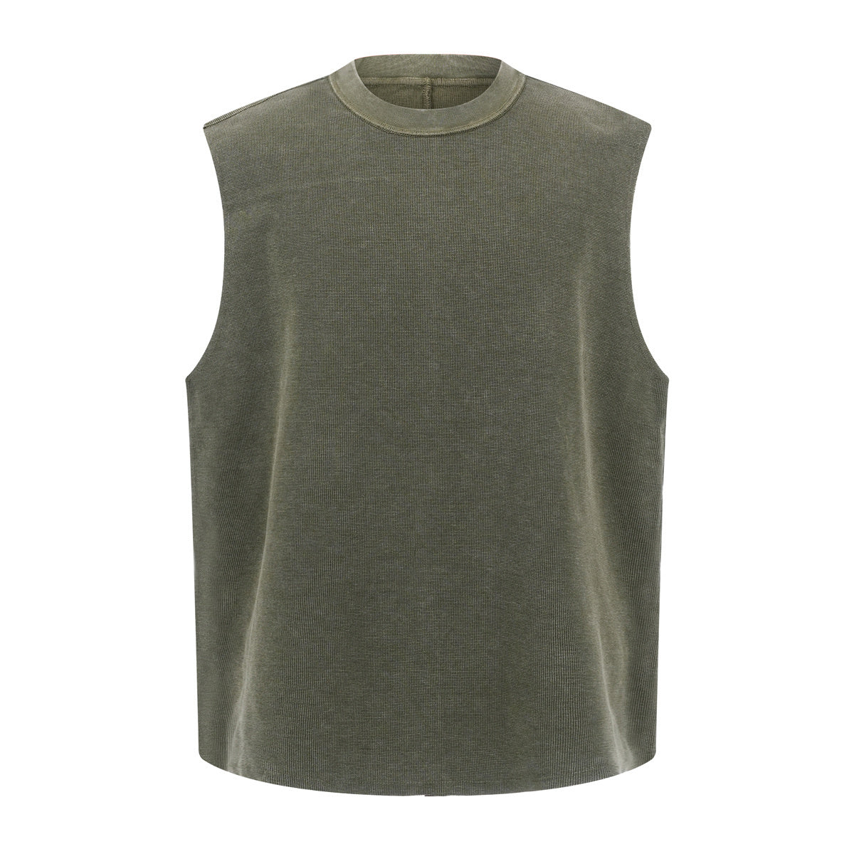 Vintage Washed Knitted Sleeveless Fitted Tank Top