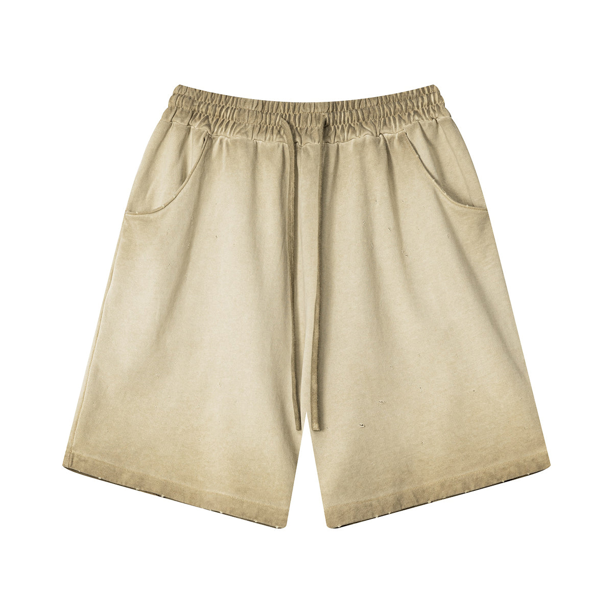 Pantalones cortos desgastados con lavado intenso