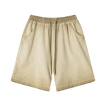 Pantalones cortos desgastados con lavado intenso