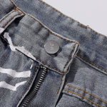 Streetwear Graffiti Printed Baggy Jeans