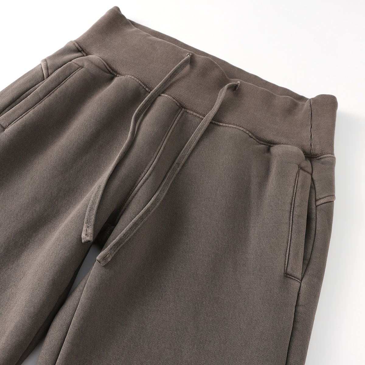 Low-Rise Washed Fleece Flare Sweatpants