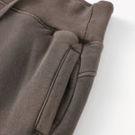 Low-Rise Washed Fleece Flare Sweatpants