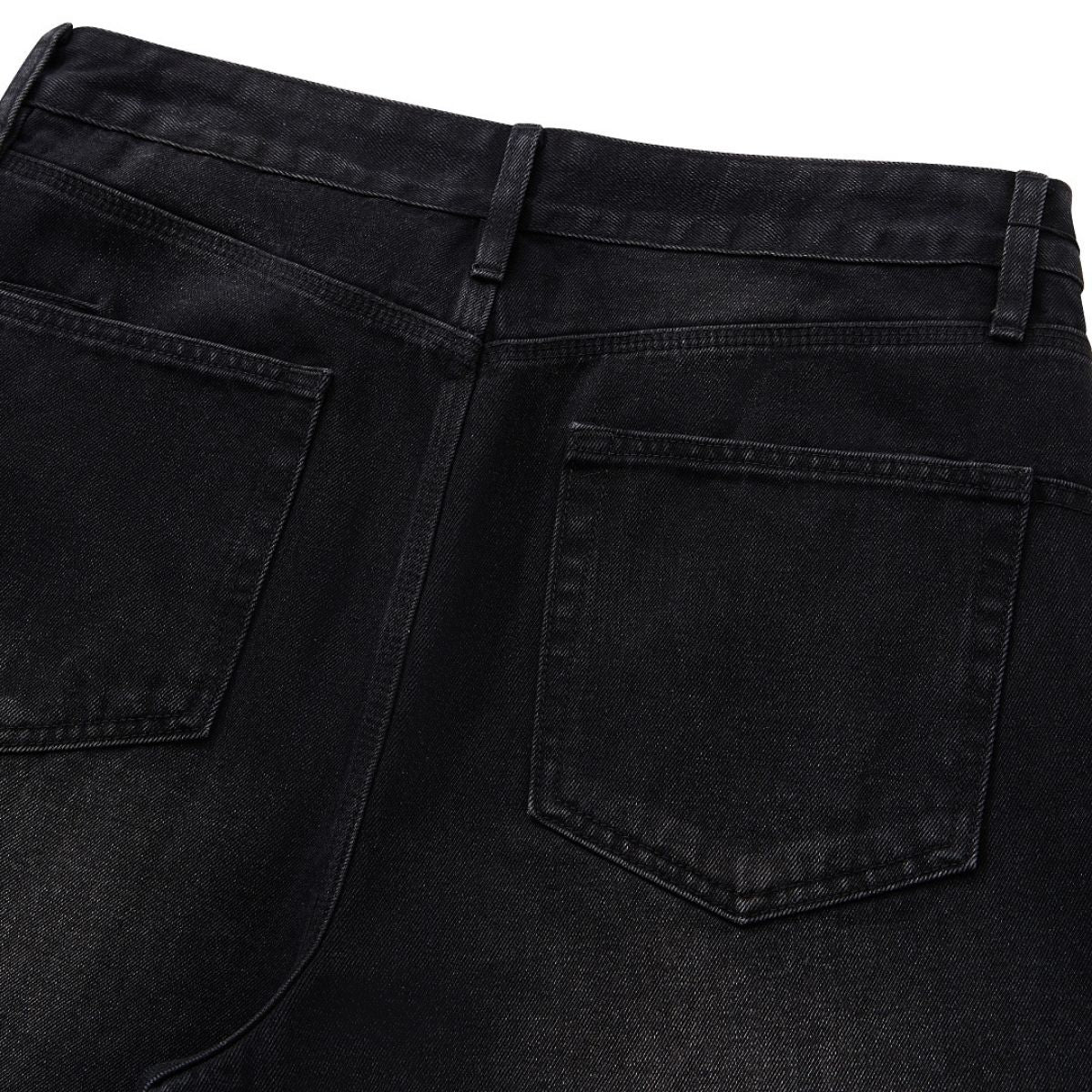 Vintage Distressed Gradient Wide Leg Jeans